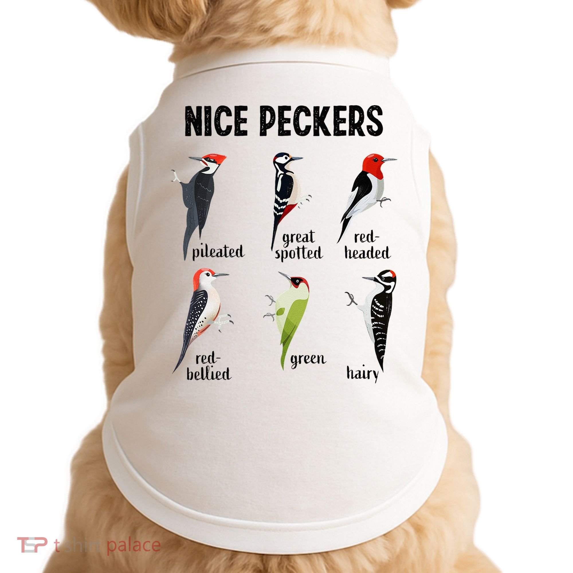 Funny Woodpecker Nice Peckers Bird Watching Doggie Tank