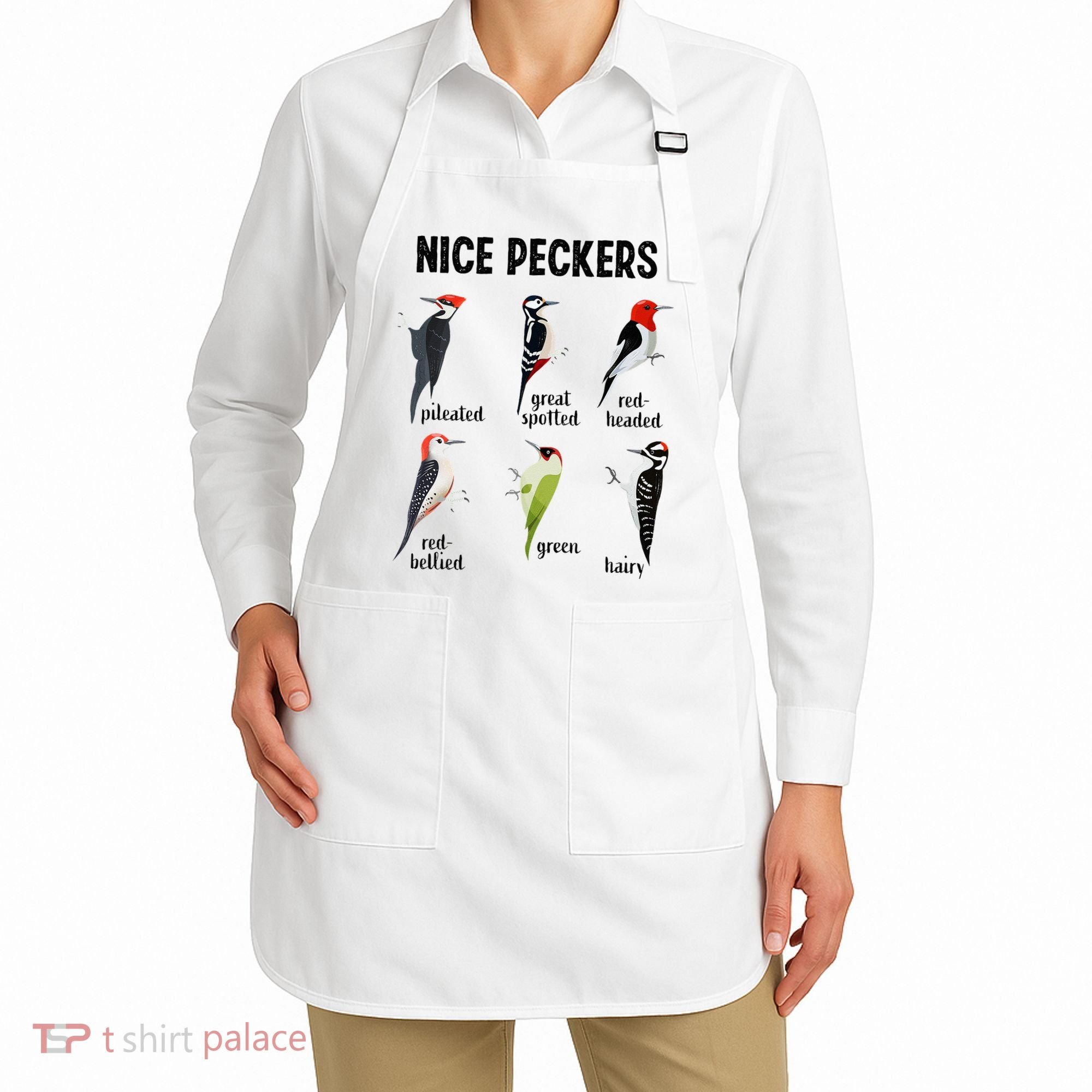 Funny Woodpecker Nice Peckers Bird Watching Apron