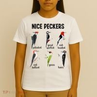 Funny Woodpecker Nice Peckers Bird Watching T-Shirt thumb 4