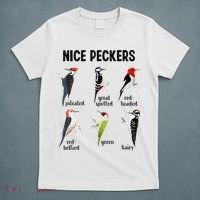 Funny Woodpecker Nice Peckers Bird Watching T-Shirt thumb 5