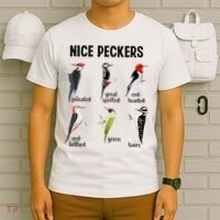 Funny Woodpecker Nice Peckers Bird Watching T-Shirt thumb 6