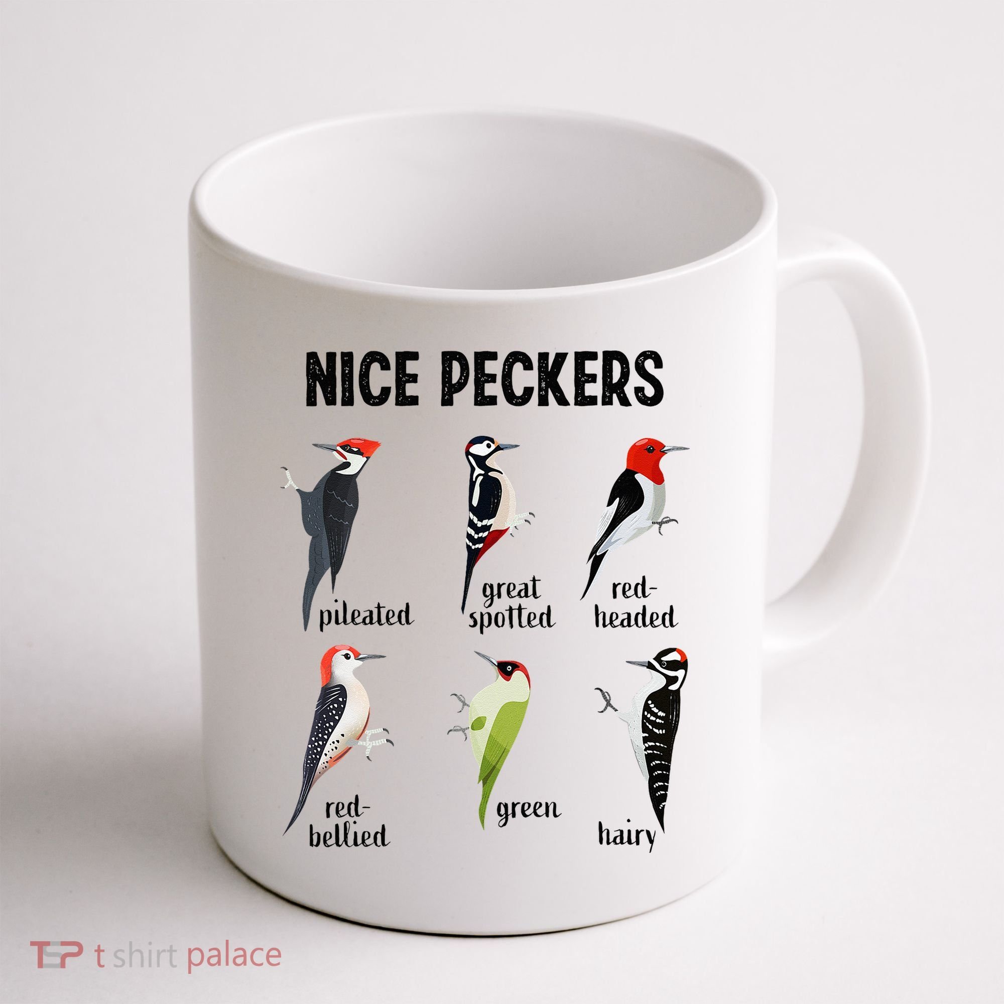 Funny Woodpecker Nice Peckers Bird Watching Coffee Mug