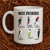Funny Woodpecker Nice Peckers Bird Watching Coffee Mug thumb 2