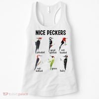 Funny Woodpecker Nice Peckers Bird Watching Women's Tank Top thumb 0
