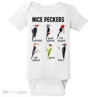 Funny Woodpecker Nice Peckers Bird Watching Baby Bodysuit thumb 0