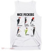 Funny Woodpecker Nice Peckers Bird Watching Tank Top thumb 0