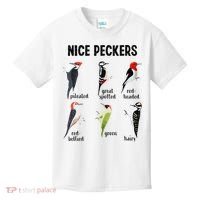 Funny Woodpecker Nice Peckers Bird Watching Kids T-Shirt thumb 0