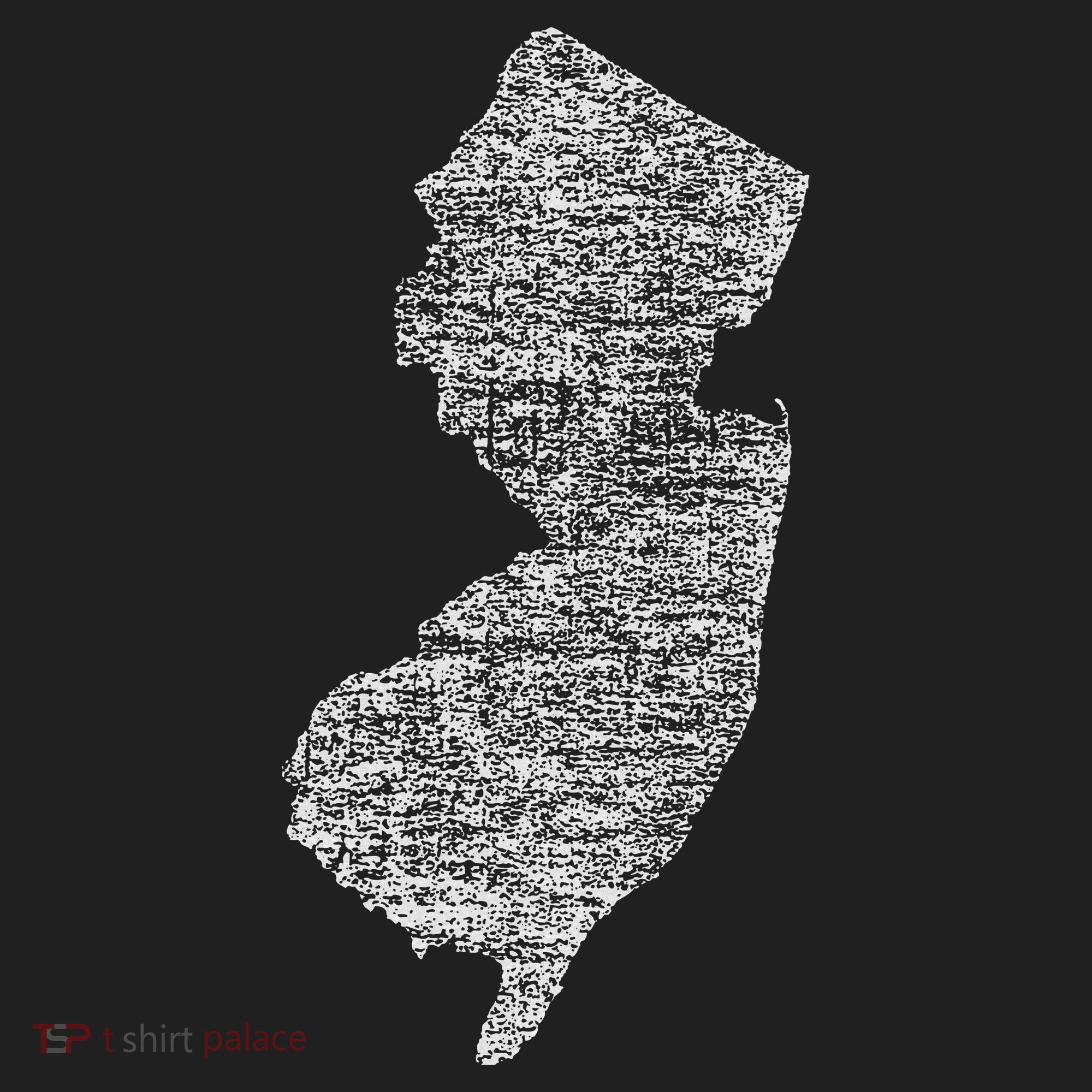 Faded White New Jersey State Women's Sweatshirt