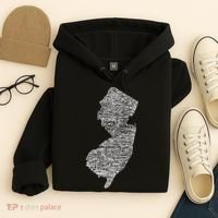 Faded White New Jersey State Hoodie thumb 4