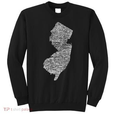 Faded White New Jersey State Sweatshirt