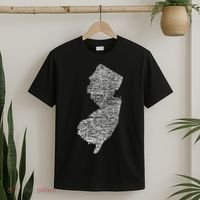 Faded White New Jersey State T-Shirt thumb 2