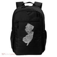 Faded White New Jersey State Backpack thumb 0