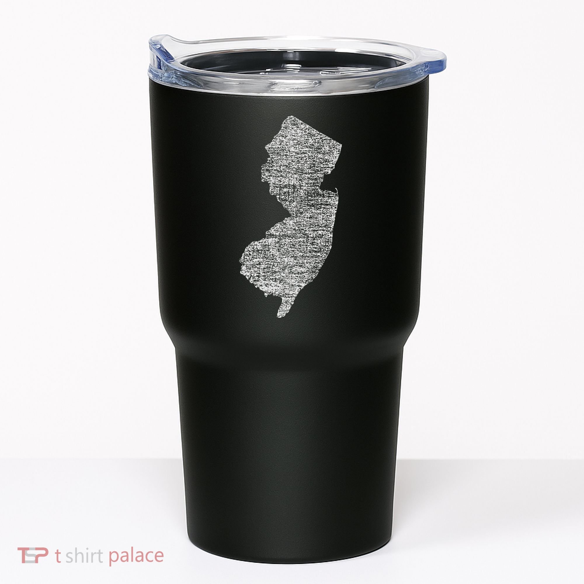 Faded White New Jersey State Tumbler