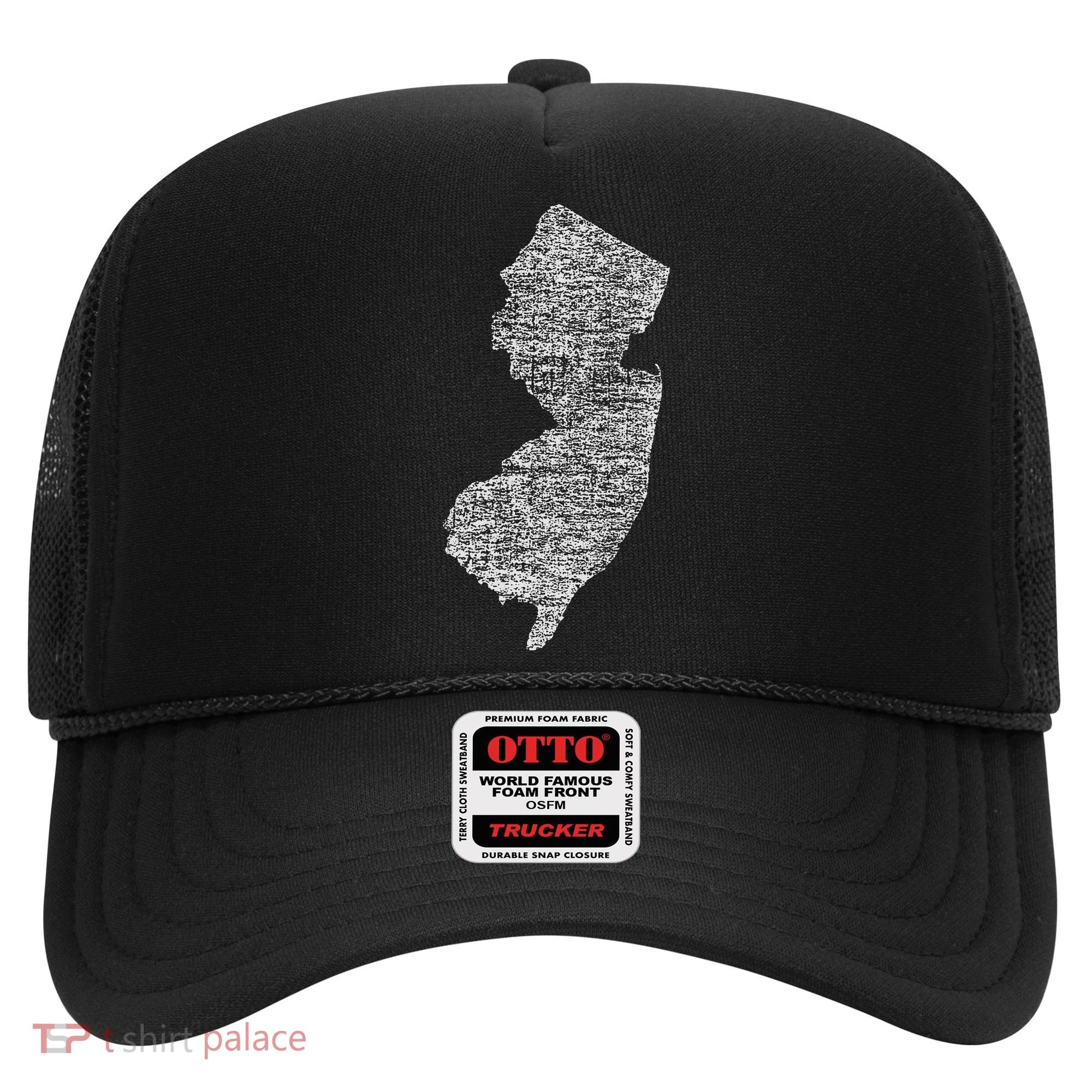 Faded White New Jersey State Hat