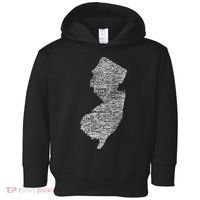 Faded White New Jersey State Toddler Hoodie thumb 0