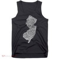 Faded White New Jersey State Tank Top thumb 0
