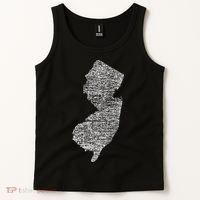 Faded White New Jersey State Tank Top thumb 2