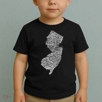 Faded White New Jersey State Toddler T-Shirt thumb 2