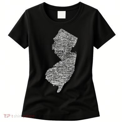 Faded White New Jersey State Women's T-Shirt
