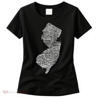 Faded White New Jersey State Women's T-Shirt thumb 0