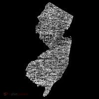 Faded White New Jersey State Kids Sweatshirt thumb 2