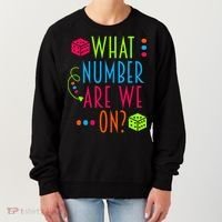 Funny What Number Are We On Bunco Dice Game Night Player Women's Sweatshirt thumb 0