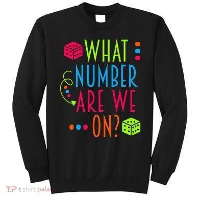 Funny What Number Are We On Bunco Dice Game Night Player Sweatshirt