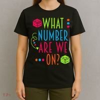 Funny What Number Are We On Bunco Dice Game Night Player T-Shirt thumb 4