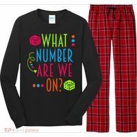 Funny What Number Are We On Bunco Dice Game Night Player Long Sleeve Pajama Set thumb 0