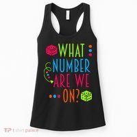 Funny What Number Are We On Bunco Dice Game Night Player Women's Tank Top thumb 0