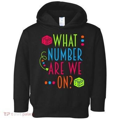 Funny What Number Are We On Bunco Dice Game Night Player Toddler Hoodie