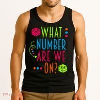 Funny What Number Are We On Bunco Dice Game Night Player Tank Top thumb 3