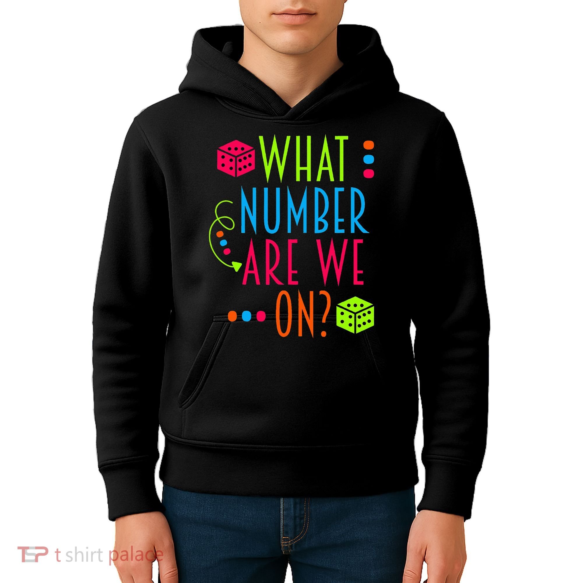 Funny What Number Are We On Bunco Dice Game Night Player Kids Hoodie