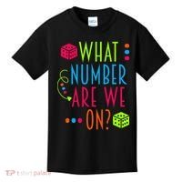 Funny What Number Are We On Bunco Dice Game Night Player Kids T-Shirt thumb 0