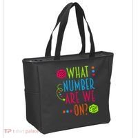 Funny What Number Are We On Bunco Dice Game Night Player Tote Bag thumb 2