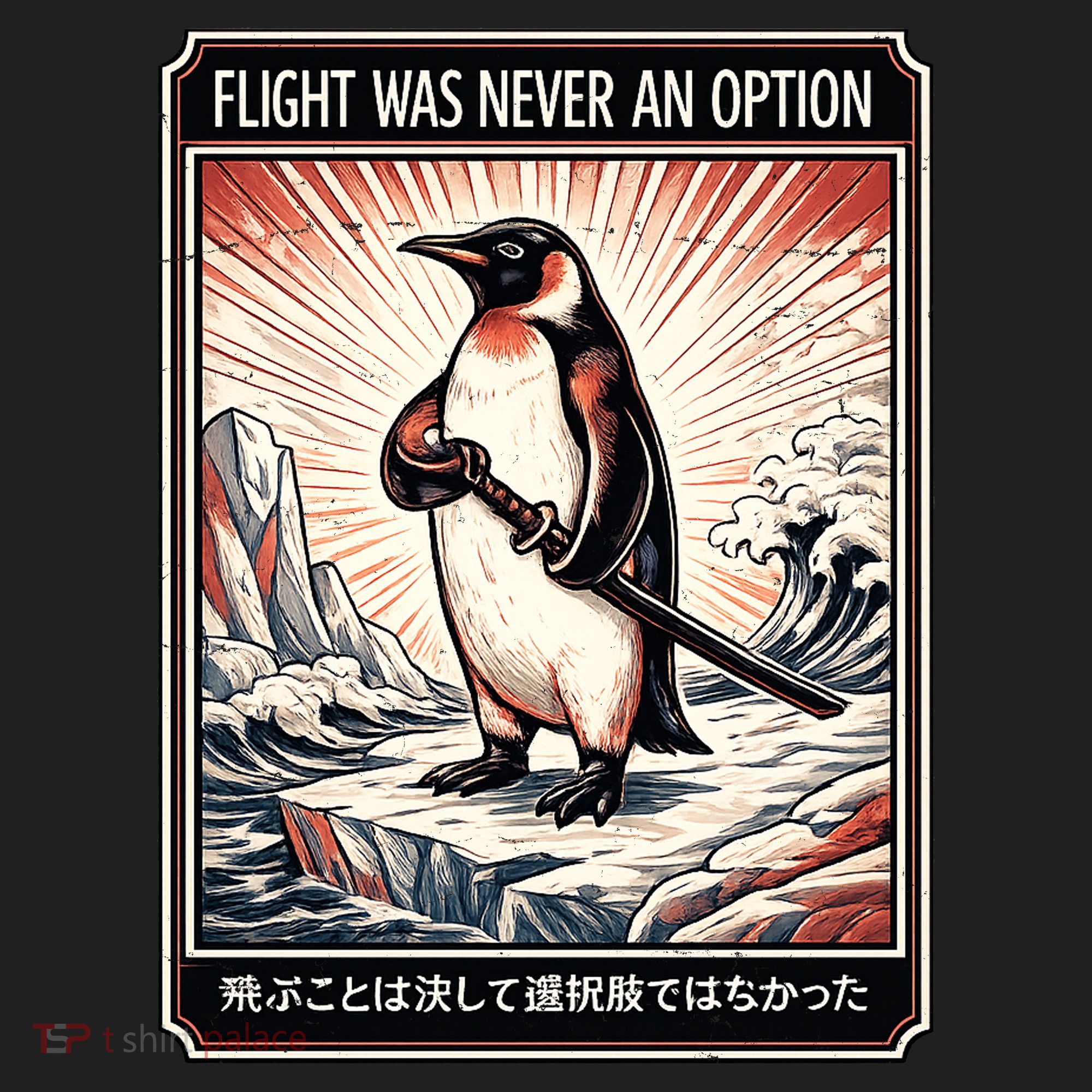 Flight Was Never An Option Funny Peguin Meme Women's Sweatshirt