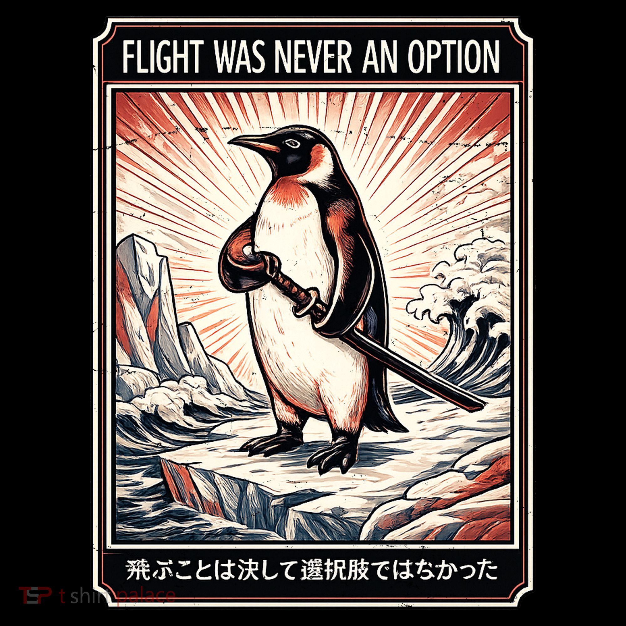 Flight Was Never An Option Funny Peguin Meme Coffee Mug