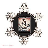 Flight Was Never An Option Funny Peguin Meme Ornament thumb 0
