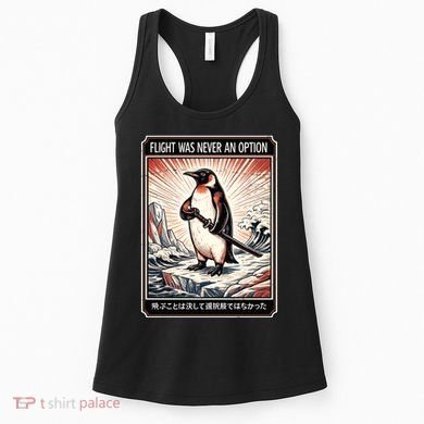 Flight Was Never An Option Funny Peguin Meme Women's Tank Top