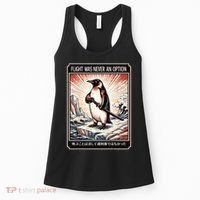 Flight Was Never An Option Funny Peguin Meme Women's Tank Top thumb 0