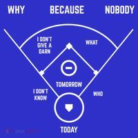 Funny Whos On First Baseball Vintage Joke Baseball Dad Gift T-Shirt thumb 7