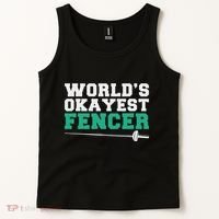 Fencing Worlds Okayest Fencer Tank Top thumb 2