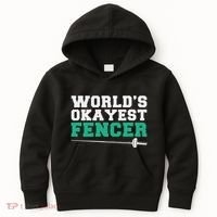 Fencing Worlds Okayest Fencer Kids Hoodie thumb 0