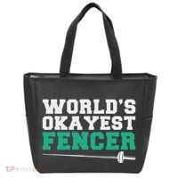 Fencing Worlds Okayest Fencer Tote Bag thumb 0