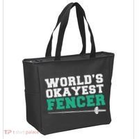 Fencing Worlds Okayest Fencer Tote Bag thumb 2