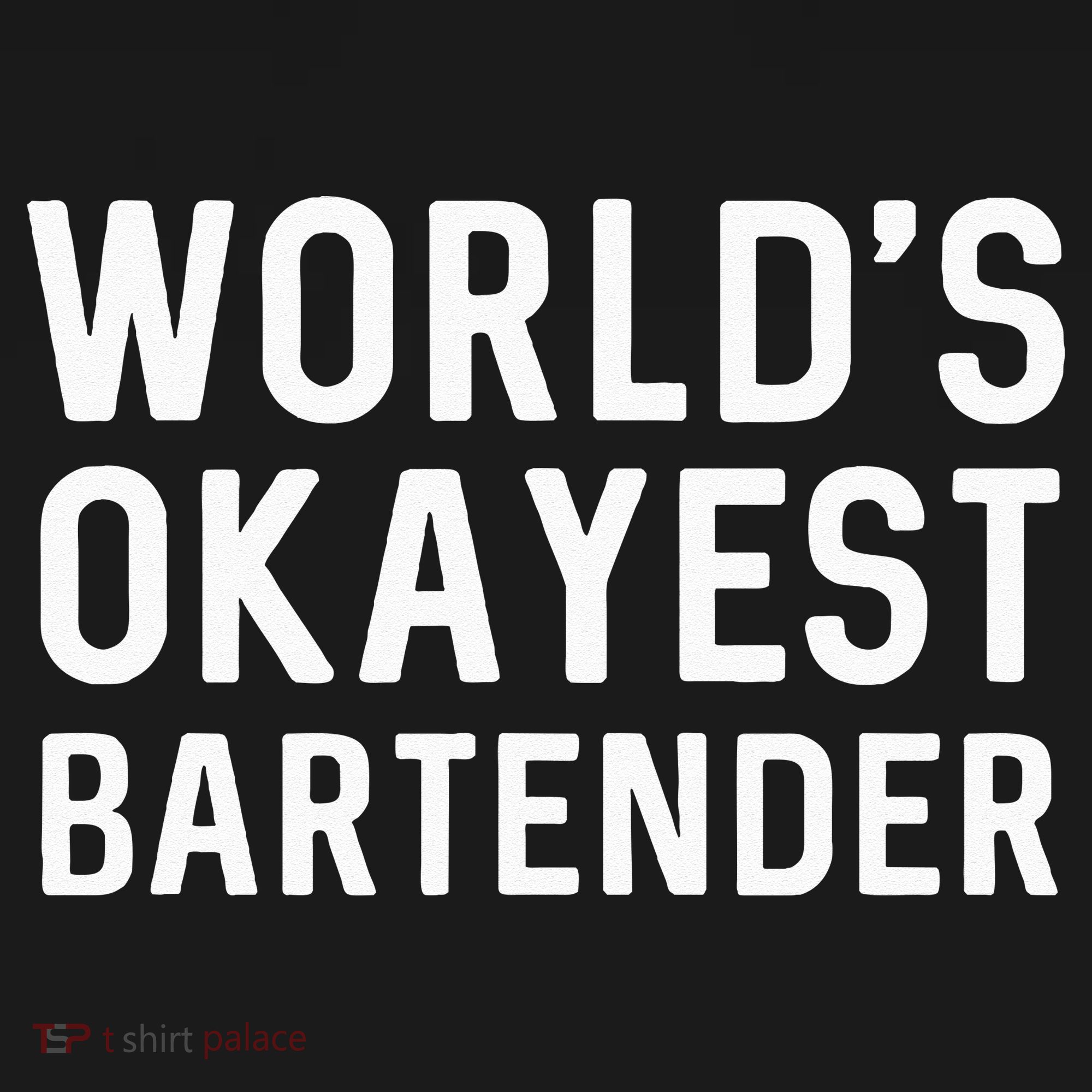 Funny Worlds Okayest Bartender Barmaid Barkeeper Men Women Pom Pom 12in Knit Beanie