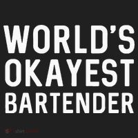 Funny Worlds Okayest Bartender Barmaid Barkeeper Men Women Hat thumb 2