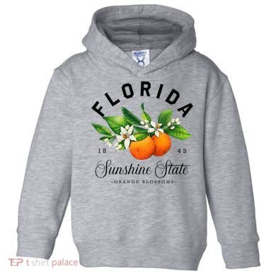 Florida Watercolor Orange Blossoms Toddler Hoodie