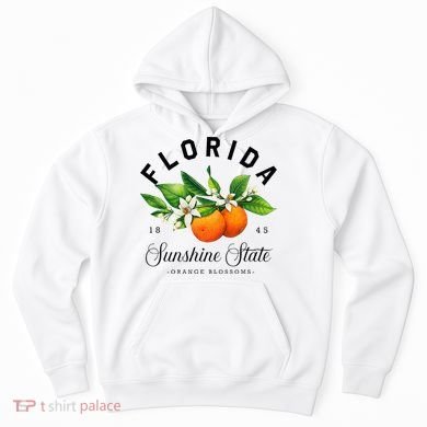 Florida Watercolor Orange Blossoms Hoodie