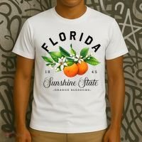 Florida Watercolor Orange Blossoms T-Shirt thumb 3